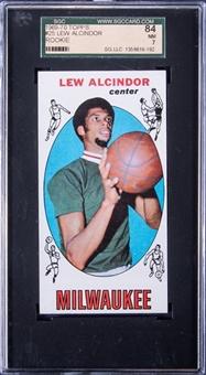 1969/70 Topps #25 Lew Alcindor Rookie Card – SGC 84 NM 7